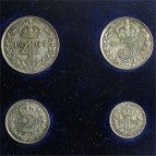 Edward VII maundy set coins