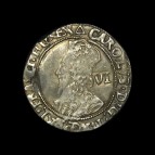 Charles I sixpence obverse