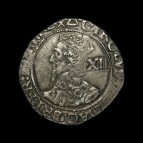 Charles I shilling obverse