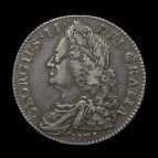 George II halfcrown obverse