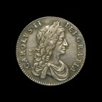 Charles II shilling obverse