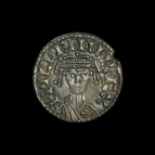 William I bonnet penny obverse