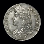 James II crown obverse