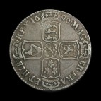 William III halfcrown reverse