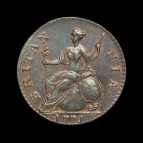 George III halfpenny reverse