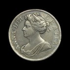 Anne shilling obverse