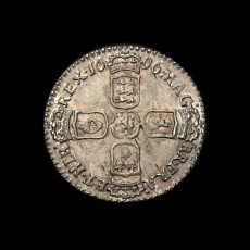 1696 sixpence reverse