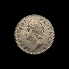 1687 fourpence obverse