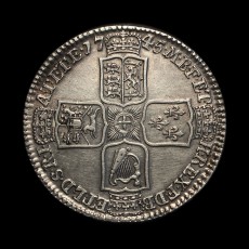 1746 halfcrown reverse