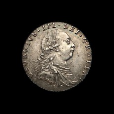1787 sixpence obverse