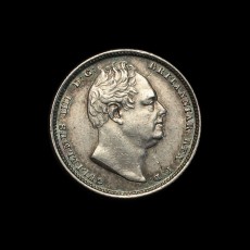 1834 sixpence obverse