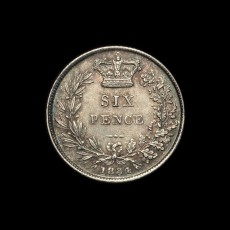 1834 sixpence reverse