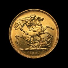 1887 two pounds reverse