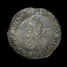 Charles I shilling obverse