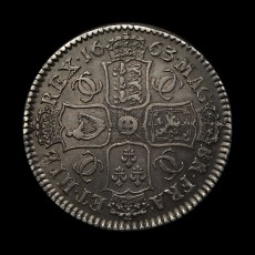 1663 halfcrown reverse