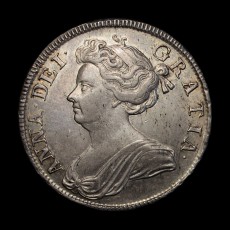 Anne halfcrown obverse