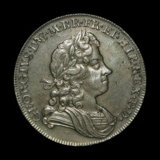 George I halfcrown obverse