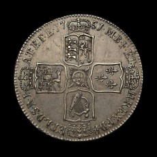 1751 halfcrown reverse