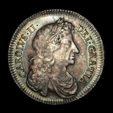 1677 halfcrown obverse