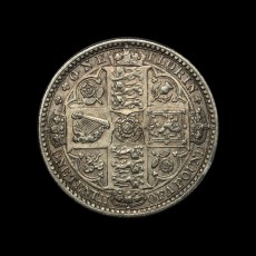 1849 florin reverse