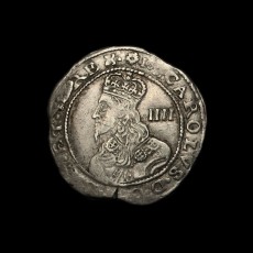 Charles I groat obverse