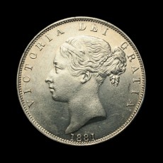 1881 halfcrown obverse
