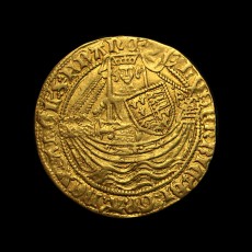 Henry VI half noble obverse