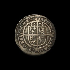Elizabeth I sixpence reverse