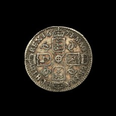 Charles II sixpence reverse