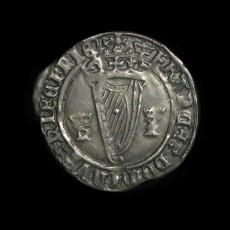 Henry VIII Irish groat reverse