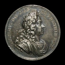 George I coronation medal obverse