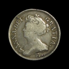 Anne shilling obverse