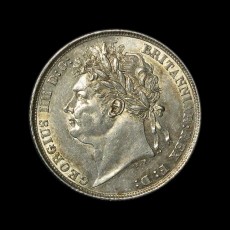 George IV shilling obverse