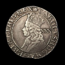 Charles II halfcrown obverse