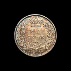 1846 sixpence reverse