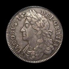 1686 halfcrown obverse