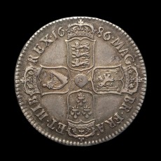 1686 halfcrown reverse