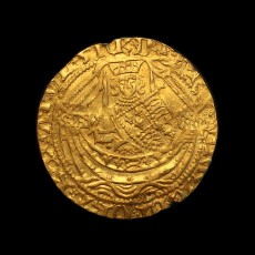 Henry V half noble obverse