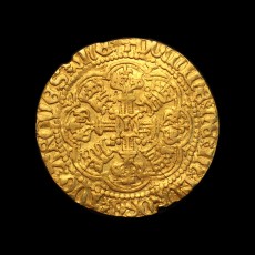 Henry V half noble reverse