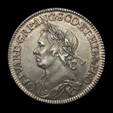 Cromwell halfcrown obverse