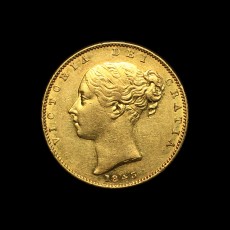 1843 sovereign obverse