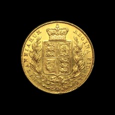 1843 sovereign reverse