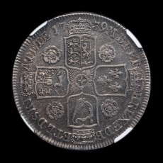 1739 halfcrown reverse
