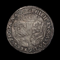 Philip and Mary shilling obverse