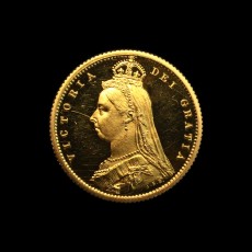 1887 proof half sovereign obverse