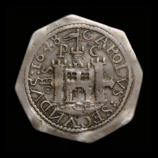 Charles I pontefract besieged obverse