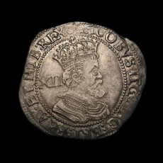 James I shilling obverse