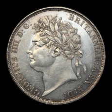 1822 crown obverse