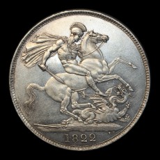 1822 crown reverse