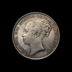 1839 shilling obverse